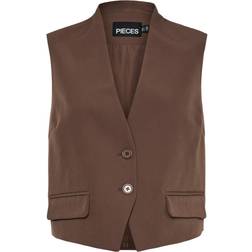 Pieces Dame Vest PCNIMORA - Chocolate Martini