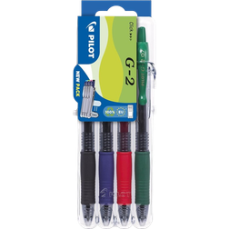 Pilot G2 Set2Go Gel Rollerball Pens 0.7mm 4-pack