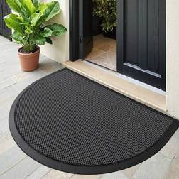 Shein PVC Rubber Doormat With Elastic Mesh 1PC Grey