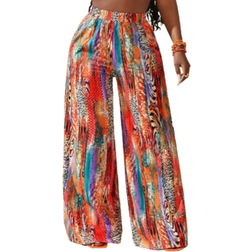 Shein Zivah Women All-Match Casual Leopard Print Pants - Spring/Summer