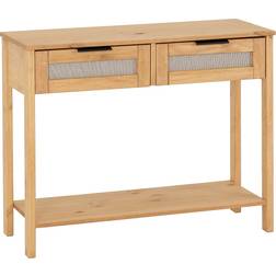 SECONIQUE Corona Natural Console Table 35x90cm