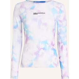 Karl Lagerfeld Floral-print Mesh T-shirt - White