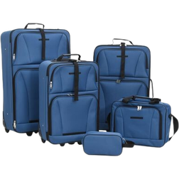 vidaXL Travel Luggage 5 delar - Blue