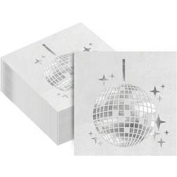 Shein 5x5 Inch Disco Ball Party Napkins 20/40/80pcs