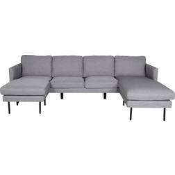 Venture Design Zoom Grey/Black Soffa 260cm 4-sits