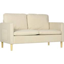 Homcom 143cm 2 Seater Beige Sofa 143cm 2 Seater