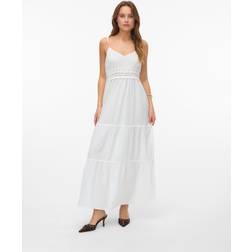 Vero Moda Vmquincy Lang Kjole - Hvid