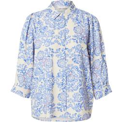 Lollys Laundry Blus Bonoll Shirt SS Dam Skjortor - Light Blue