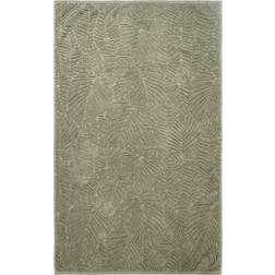 OHS Jacquard Texture Leaf Bath Towel Green (115x70cm)