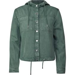 Cecil Damen Overshirt Mit Kapuze - Grün