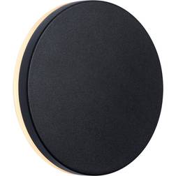 Nordlux Artego Round Black Wall Flush Light 15cm