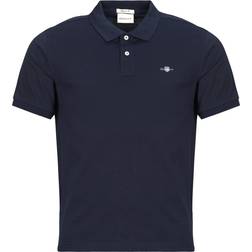 Gant Shield Cotton Piqué Polo Shirt Blue