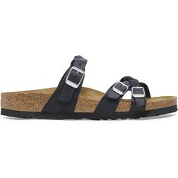 Birkenstock Franca Braided Oiled Leather - Black