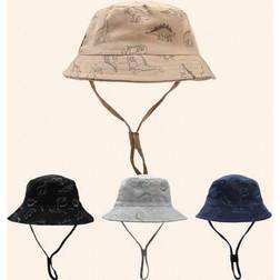 Shein Children's Summer Thin Cute Dinosaur Cartoon Print Bucket Hat