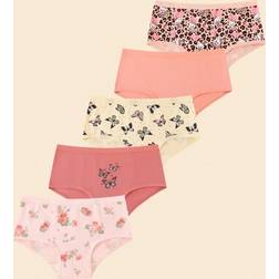 Shein Tween Girls Minimalist Fashion Heart & Bow Dot Print Comfy Cotton Briefs - Summer Clothes