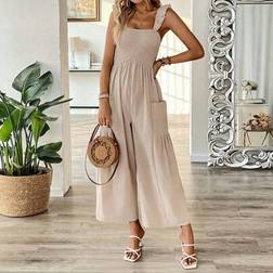 Shein Franclia Women's French Casual Loose Jumpsuit - Spring/Summer