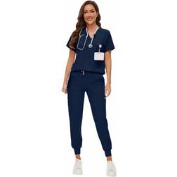 Shein Surgical Uniforms Woman Scrub Set - Nurse
