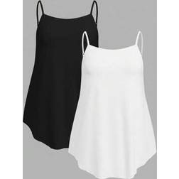 Shein Plus Size Solid Color Camisole Tank Tops - Summer