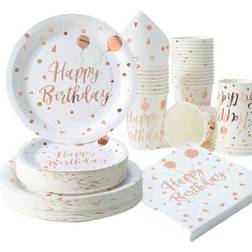Shein Birthday Balloon Disposable Tableware Set 7/9 Inch