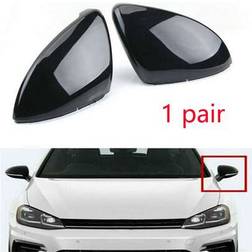 Shein Glossy Black Mirror Housing Cover Caps For VW Golf 7 MK7 R Gti