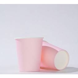 Shein Disposable Light Pink Paper Cups 10pcs