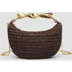 Shein Woven Beach Bag - Summer New Metallic Handle