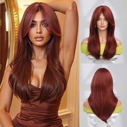 Shein 18 Inch Fashion Butterfly Haircut Burgundy Hair Red Wigs