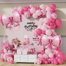 Shein Rose Red Pink Latex Balloon Set 111pcs