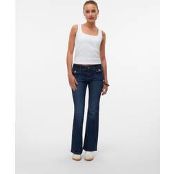 Vero Moda Låg Midja Utsvängd Passform Jeans - Gorm
