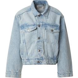 Monki Oversized Denim Jacket - Light Blue Wash