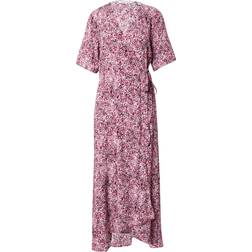 & Other Stories Midaxi Mini Abstract Print Wrap Dress Multi