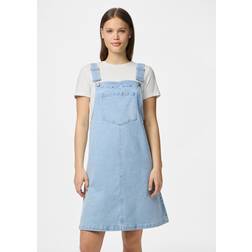 Pieces Kjole Denimkjole - Lyseblå