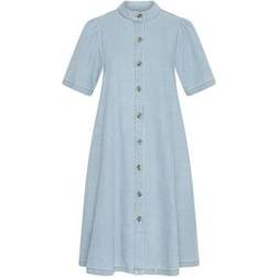 Msch Copenhagen jolene Elena 2/4 Shirt Dress - Blå