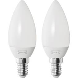 IKEA Solhetta LED Ljuskälla E14 250 Lumen Kronljus Opalvit