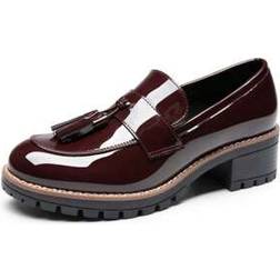 Shein Women's Loafers Slip On Platform Chunky Penny Heeled Dressy Work Business Casual Loafers - Business