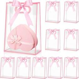 Shein Clear Gift Bag With Ribbon 12 Pcs