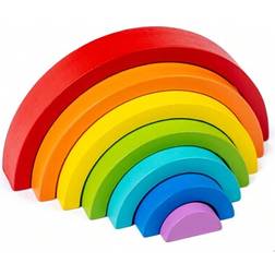 Shein Wooden Small Rainbow Building Blocks