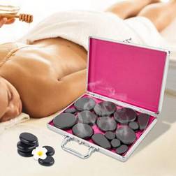 Shein Professional Portable Massage Stone Heater Kit With 18 Therapy Hot Rocks Massage