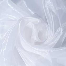 Shein Transparent Organza Fabric 1pc Fabrics White