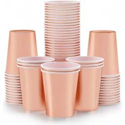 Shein Rose Gold Foil Paper Cups 10pcs