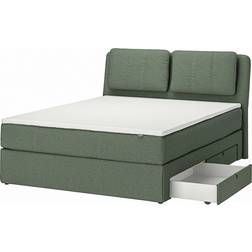 IKEA Med Förvaring Vågstranda Fast Nordberget 180x200 cm Kontinentalsäng