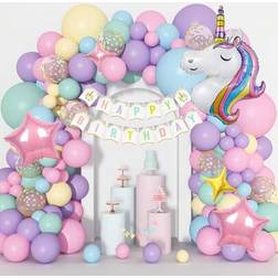 Shein Unicorn Theme Balloon Garland Arch Set 142pcs