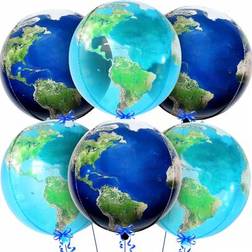 Shein 22 Inch 4D Globe Decoration Balloons 6 Pcs