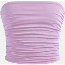 Shein Tween Girl Simple Comfortable Ruched Elastic Fitted Casual Cami Top