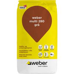 Weber Saint-Gobain Multi 280 Grå Hæftemørtel 18 kg
