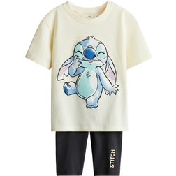 H&M Jente 2-Delt Sett Med Trykk - Gul