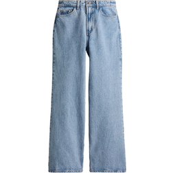 H&M Wide Ultra High Jeans Curvy Fit - Light Denim Blue