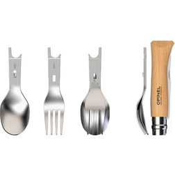 Opinel Taschenmesser PICNIC PLUS 4-teiliges Messer Besteckset 19.2cm