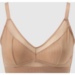 Understatement Mesh Support Bra - Warm Nude