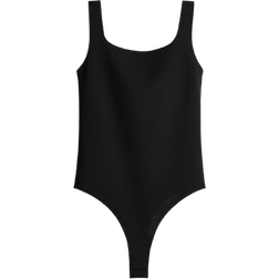 H&M Body Interlock Jersey with G-String - Black